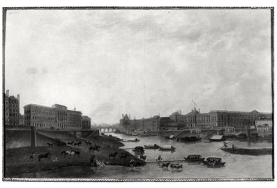 Ansicht von Paris von der Pont-Neuf, ca. 1800 von Pierre Antoine Demachy